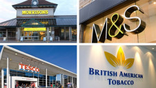 The top-ranked companies are M&S, Tesco, British American Tobacco and Morrison’s